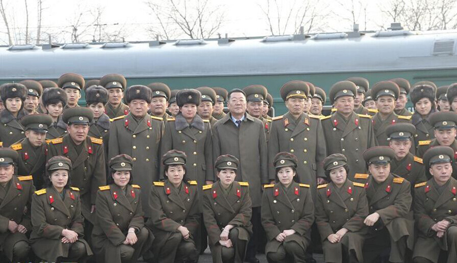 牡丹峰乐团演出照(网页截图)